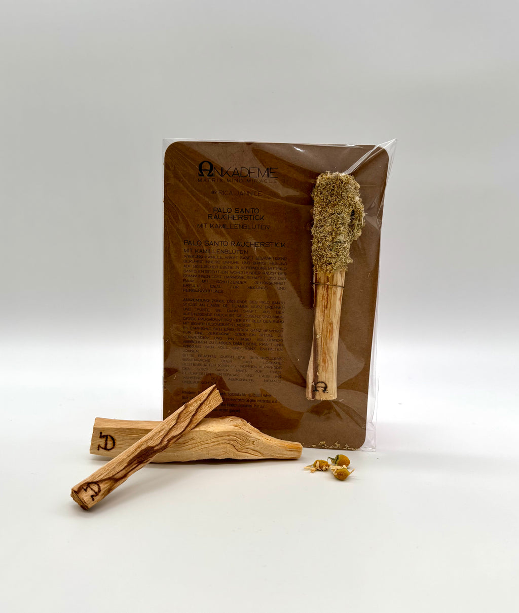 Palo Santo Fackel – Kamille · Sanftheit, Ruhe & Geborgenheit