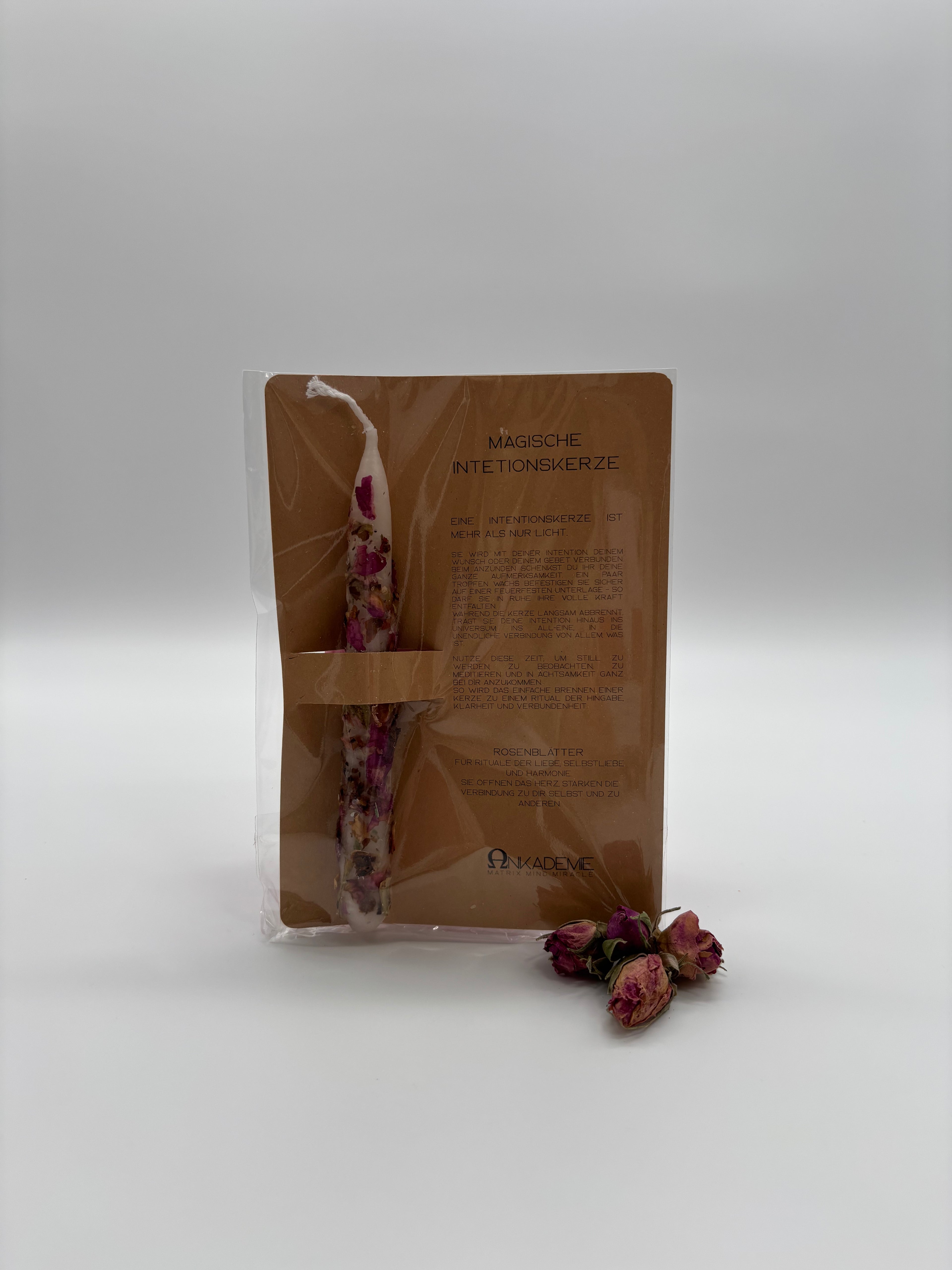 Intentionskerze – Rose · Mitgefühl, Harmonie & Liebe