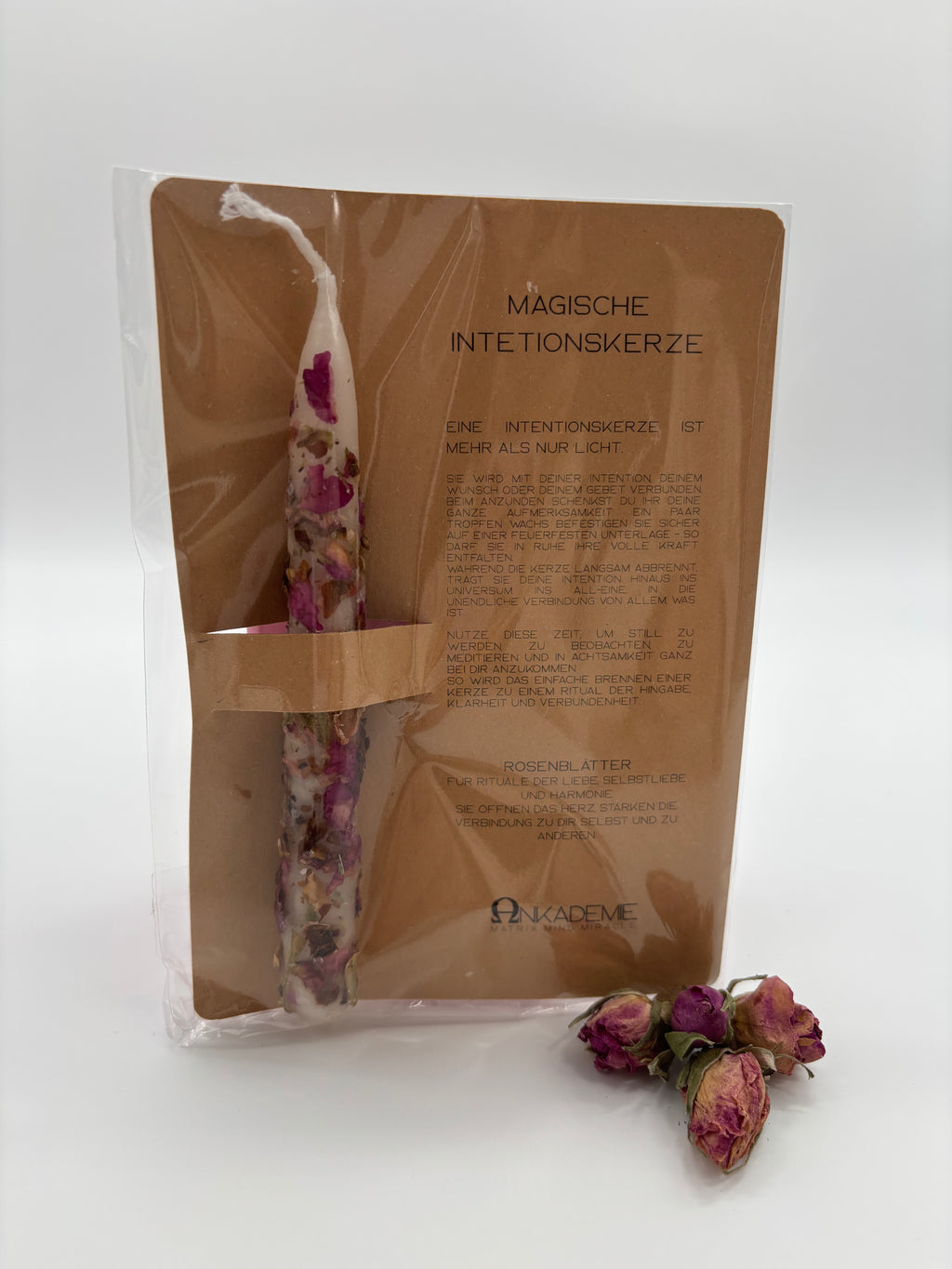 Intentionskerze – Rose · Mitgefühl, Harmonie & Liebe