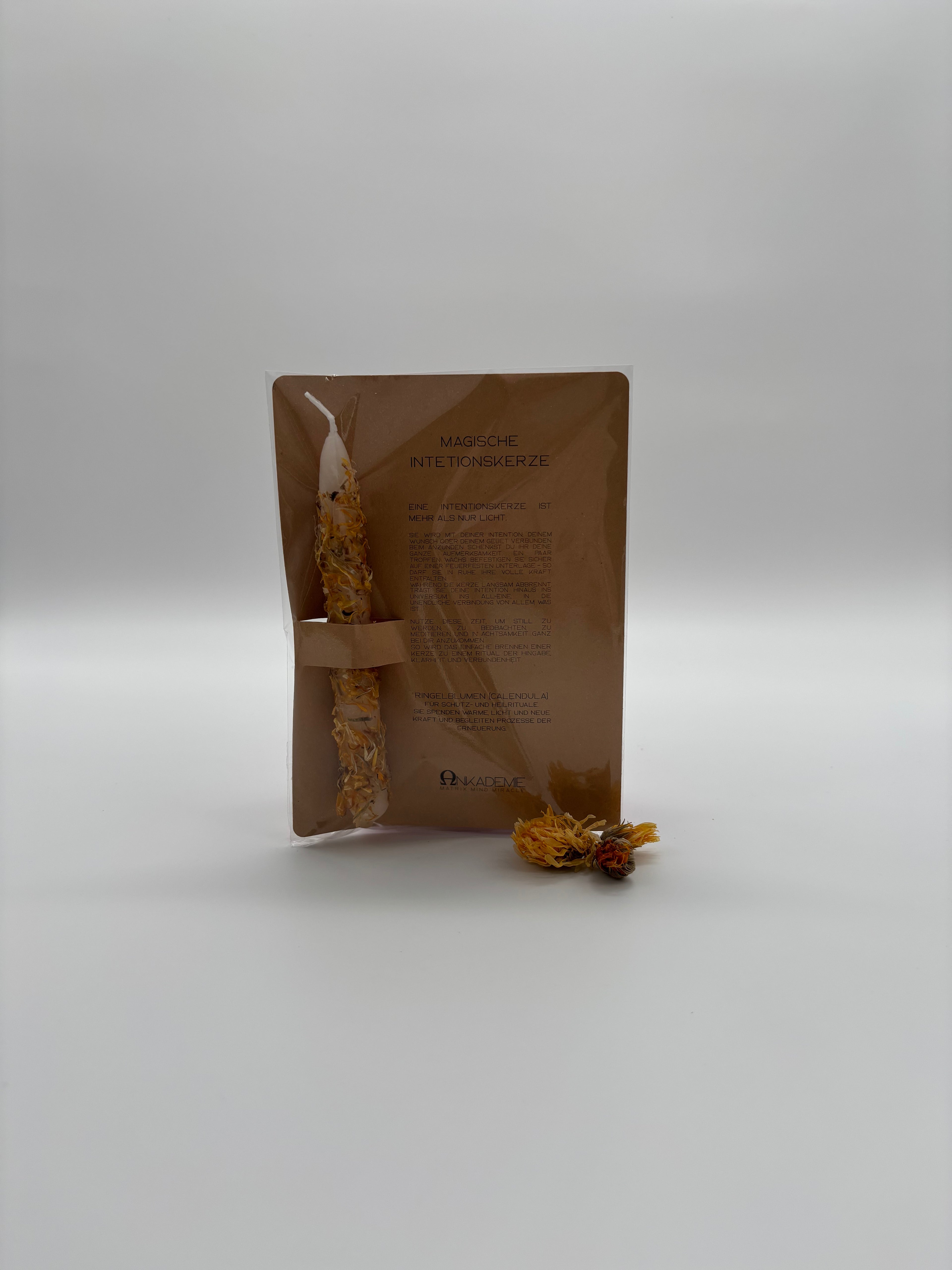 Intentionskerze – Ringelblume · Vitalität & Lebensfreude