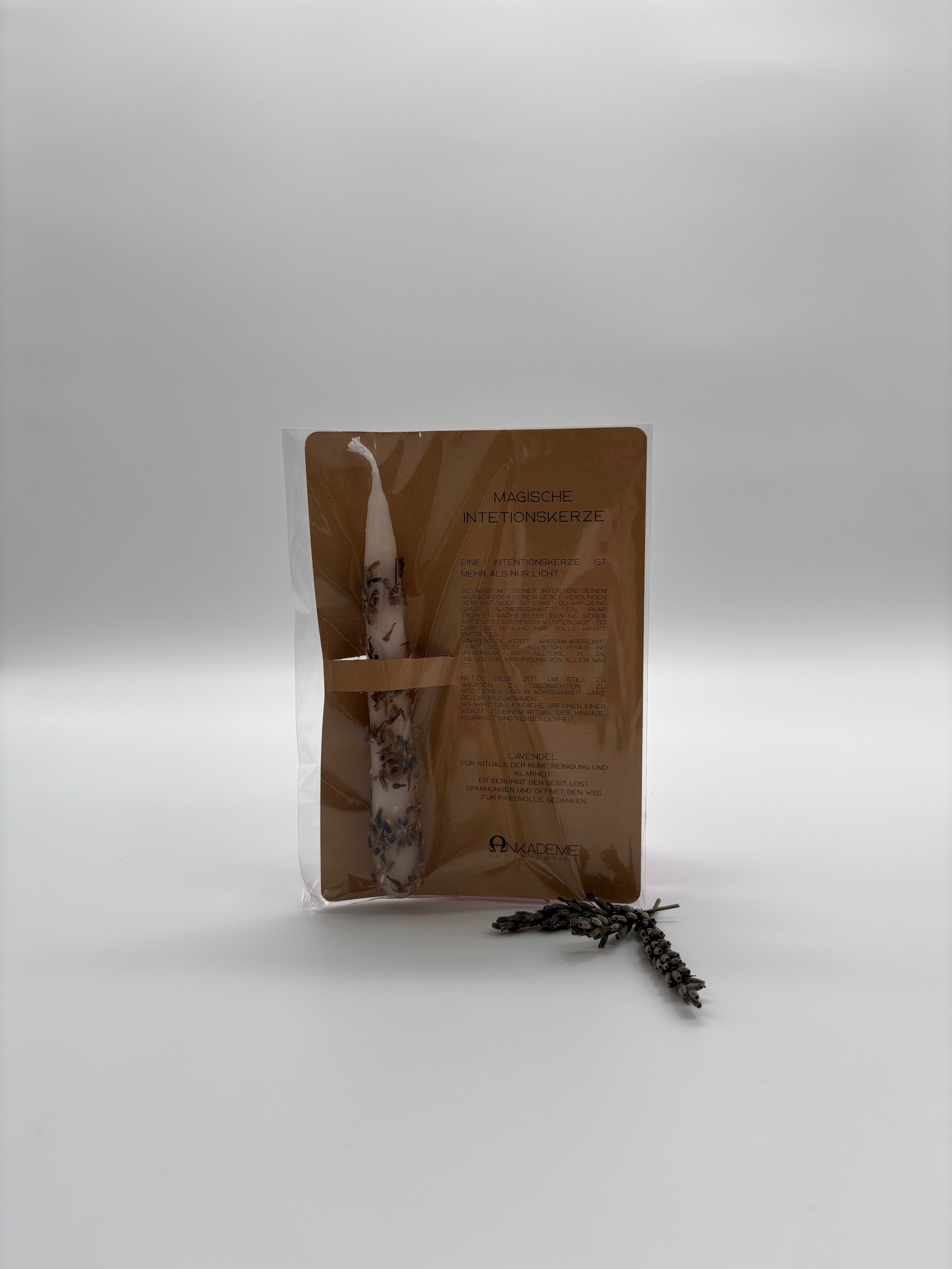 Intentionskerze – Lavendel · Gelassenheit, Ruhe & Ausgeglichenheit