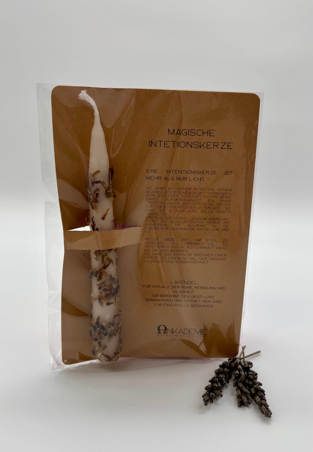 Intentionskerze – Lavendel · Gelassenheit, Ruhe & Ausgeglichenheit