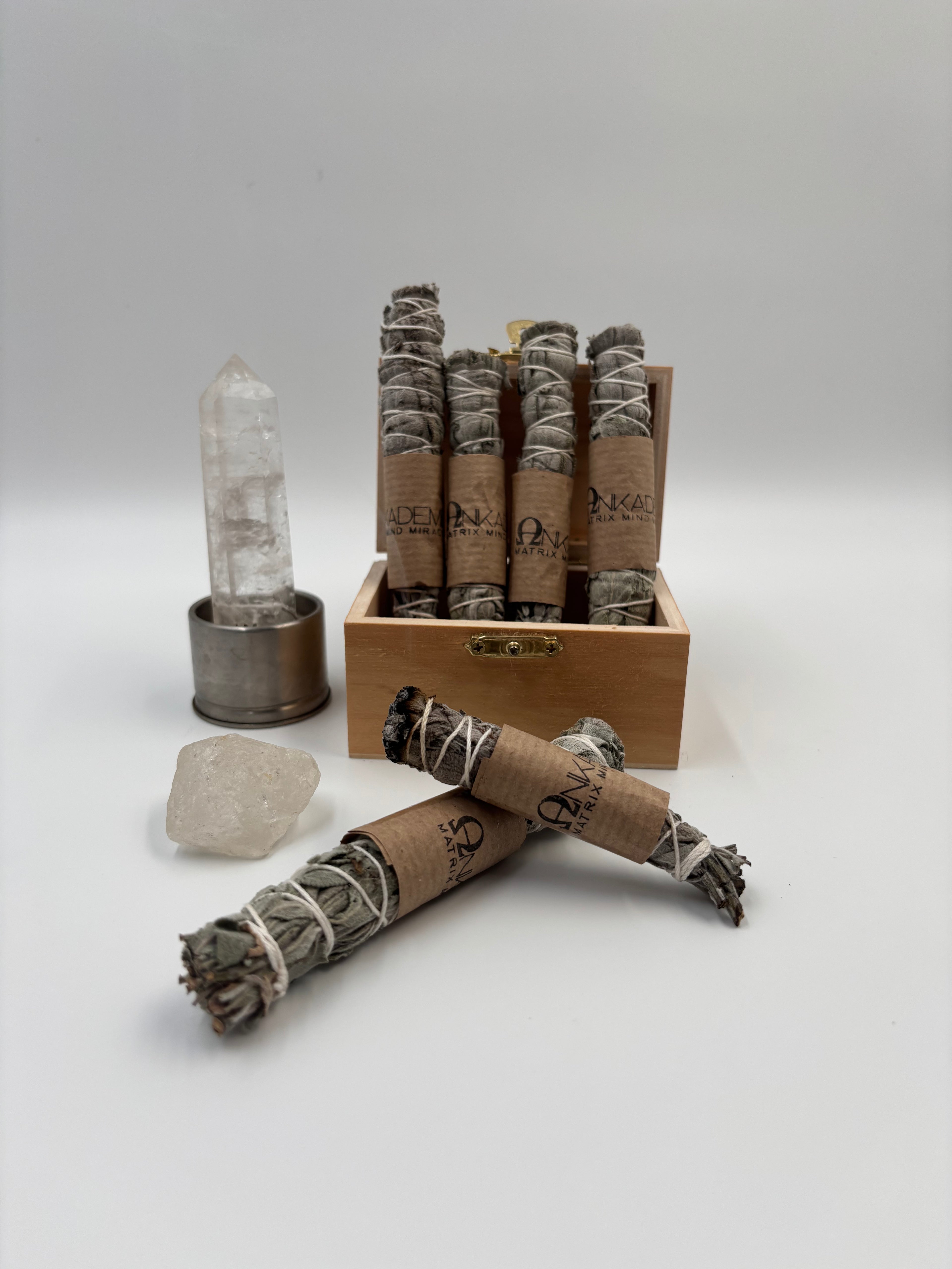 Räucherbündel – Gartensalbei · Klärung, Schutzrahmen & Reinigung