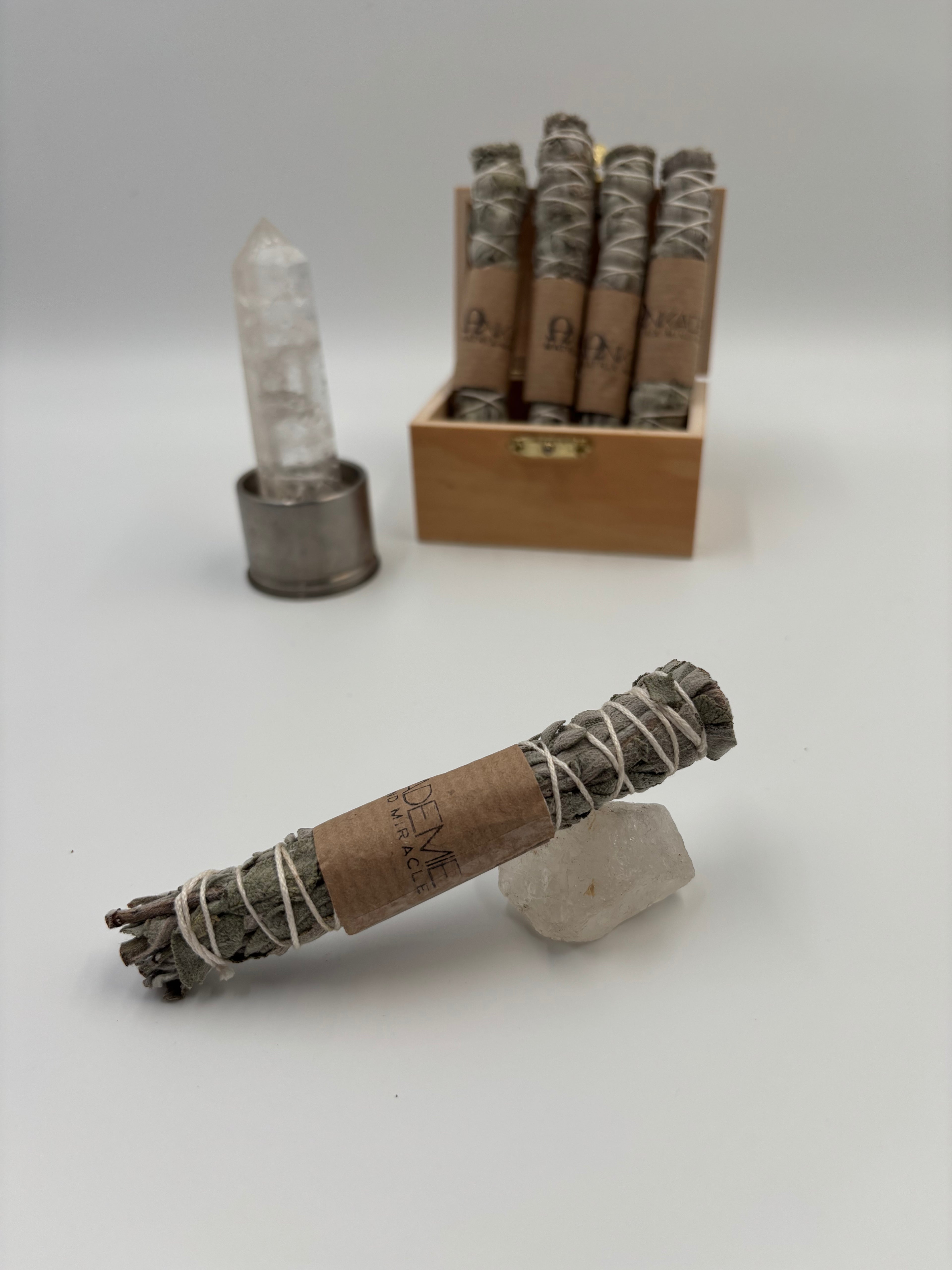 Räucherbündel – Gartensalbei · Klärung, Schutzrahmen & Reinigung