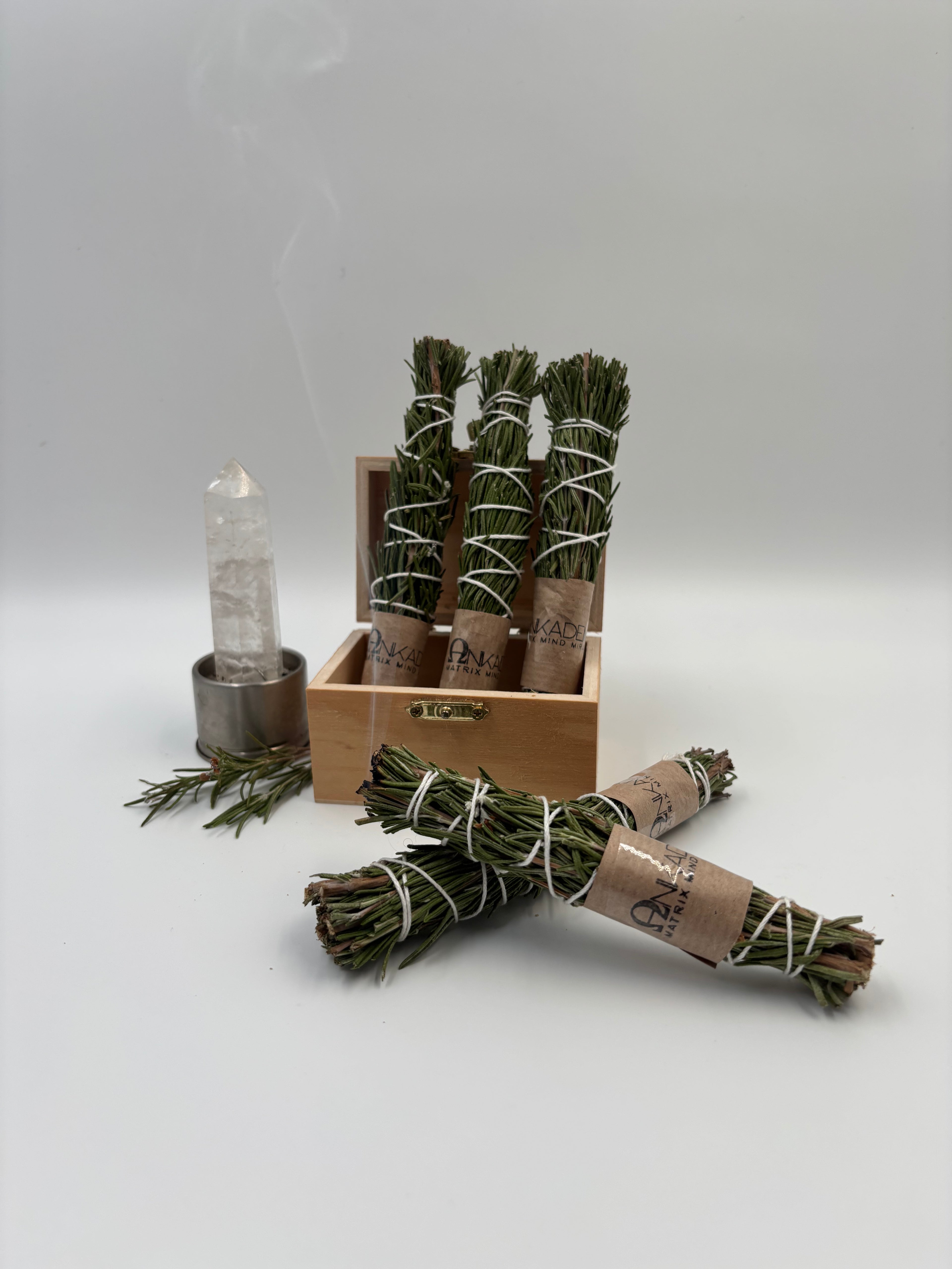 Räucherbündel – Rosmarin · Klarheit, Schutzrahmen & Fokus