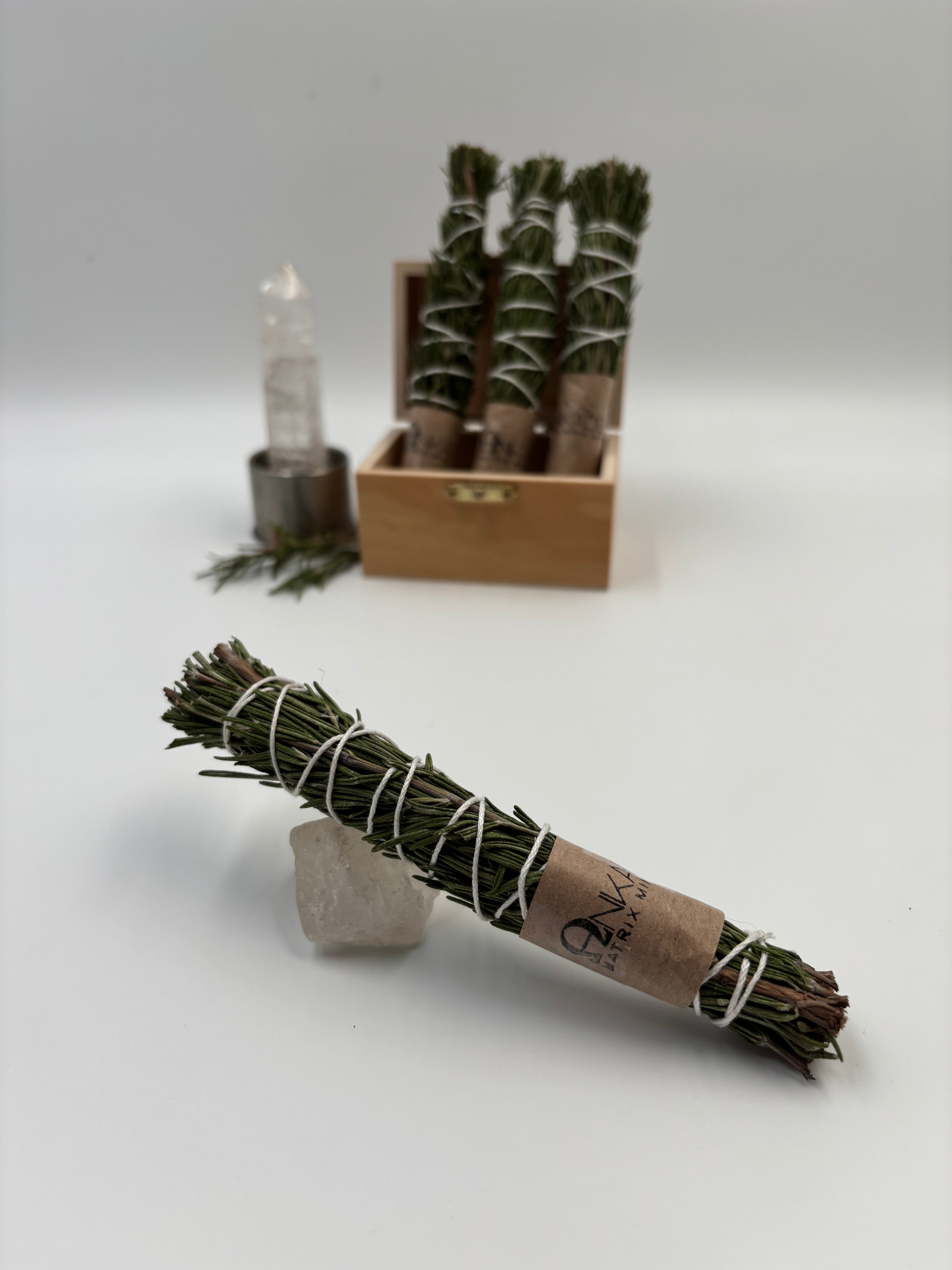 Räucherbündel – Rosmarin · Klarheit, Schutzrahmen & Fokus