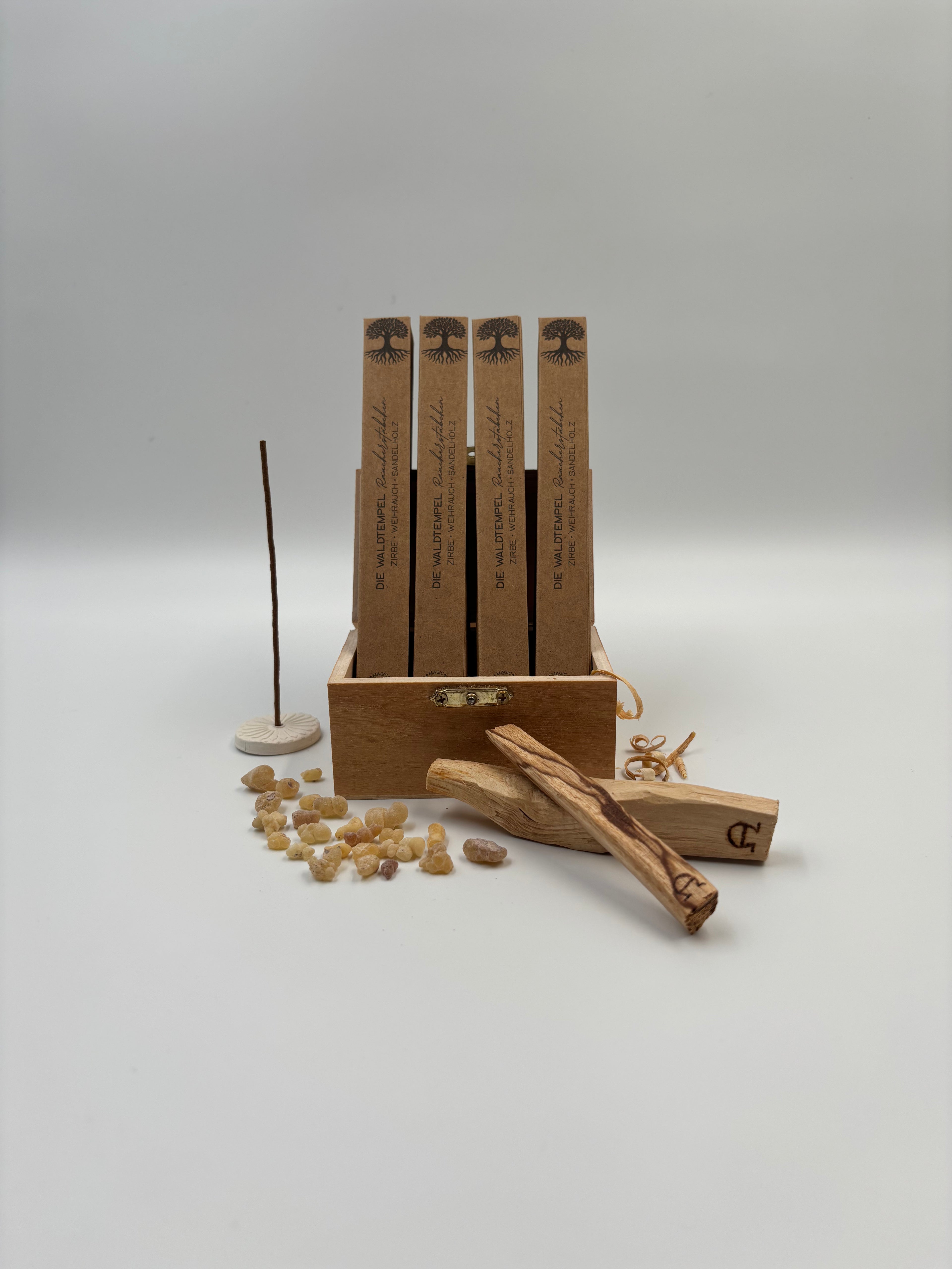 Räucherstäbchen – Waldtempel · Erdung, Schutzraum & Sammlung | 10 Stück