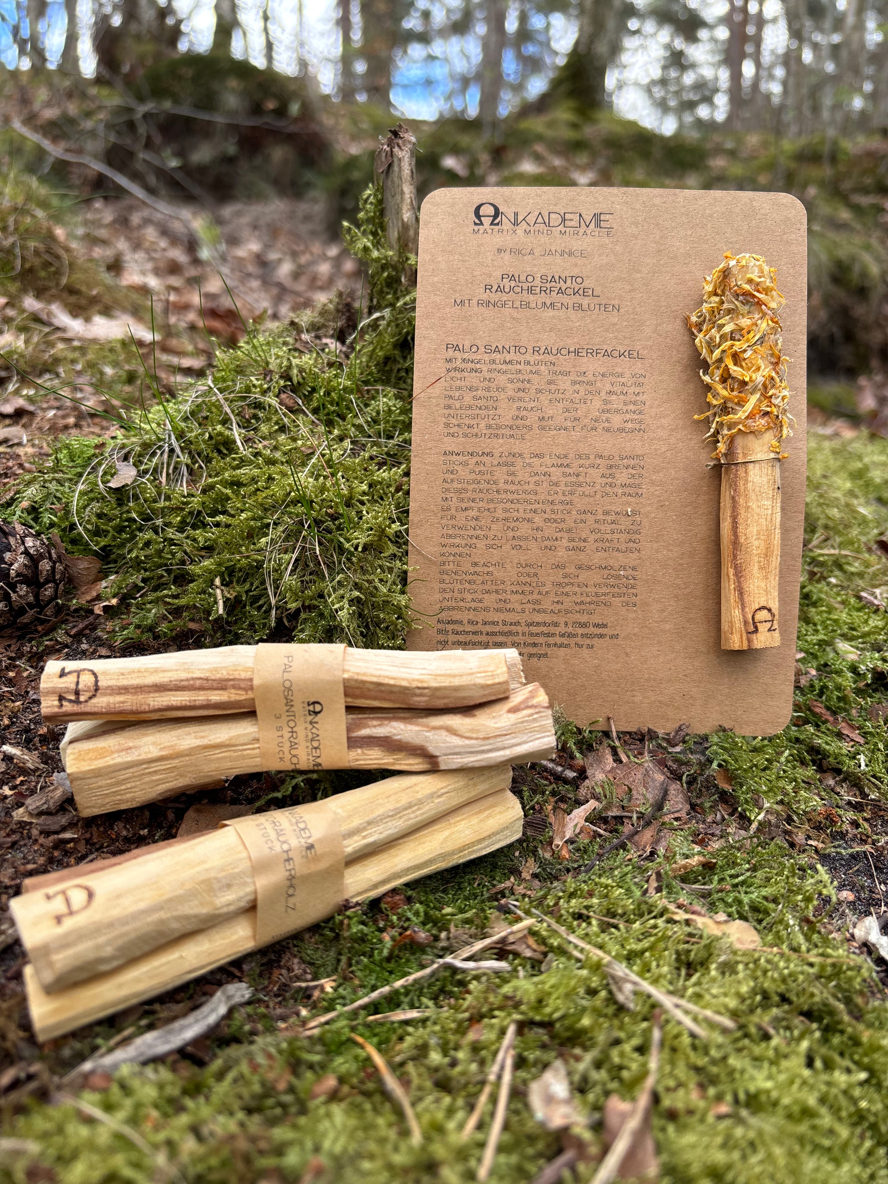 Palo Santo Fackel – Ringelblume · Vitalität & Lebensfreude