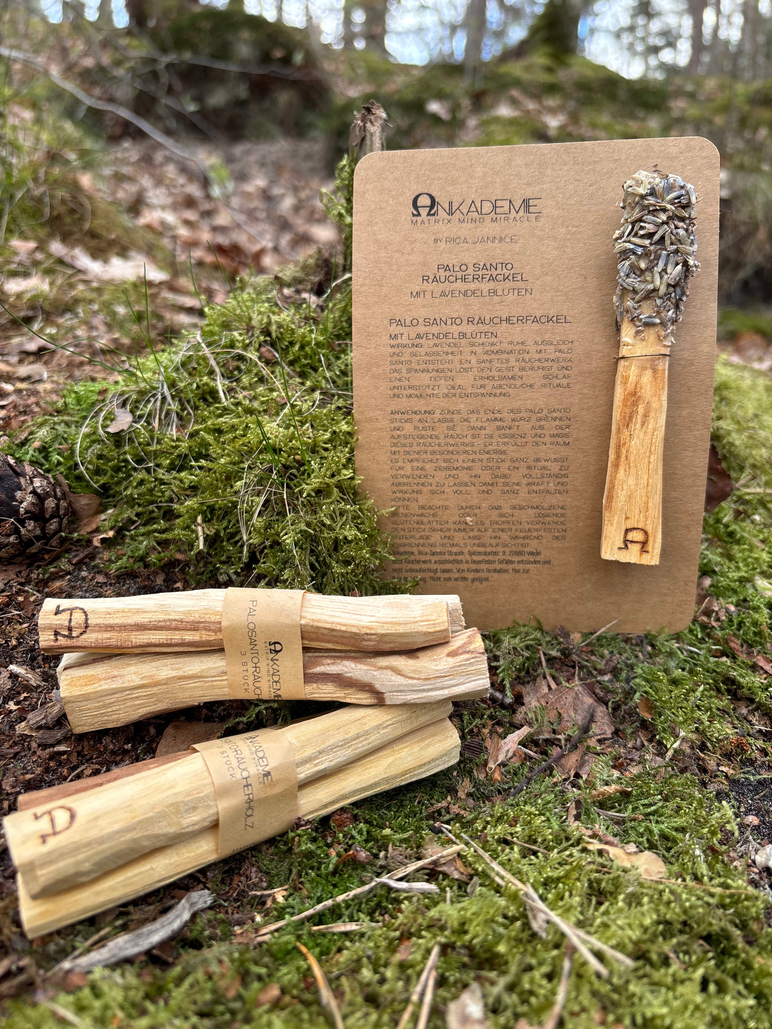 Palo Santo Fackel – Lavendel · Gelassenheit, Ruhe & Ausgeglichenheit