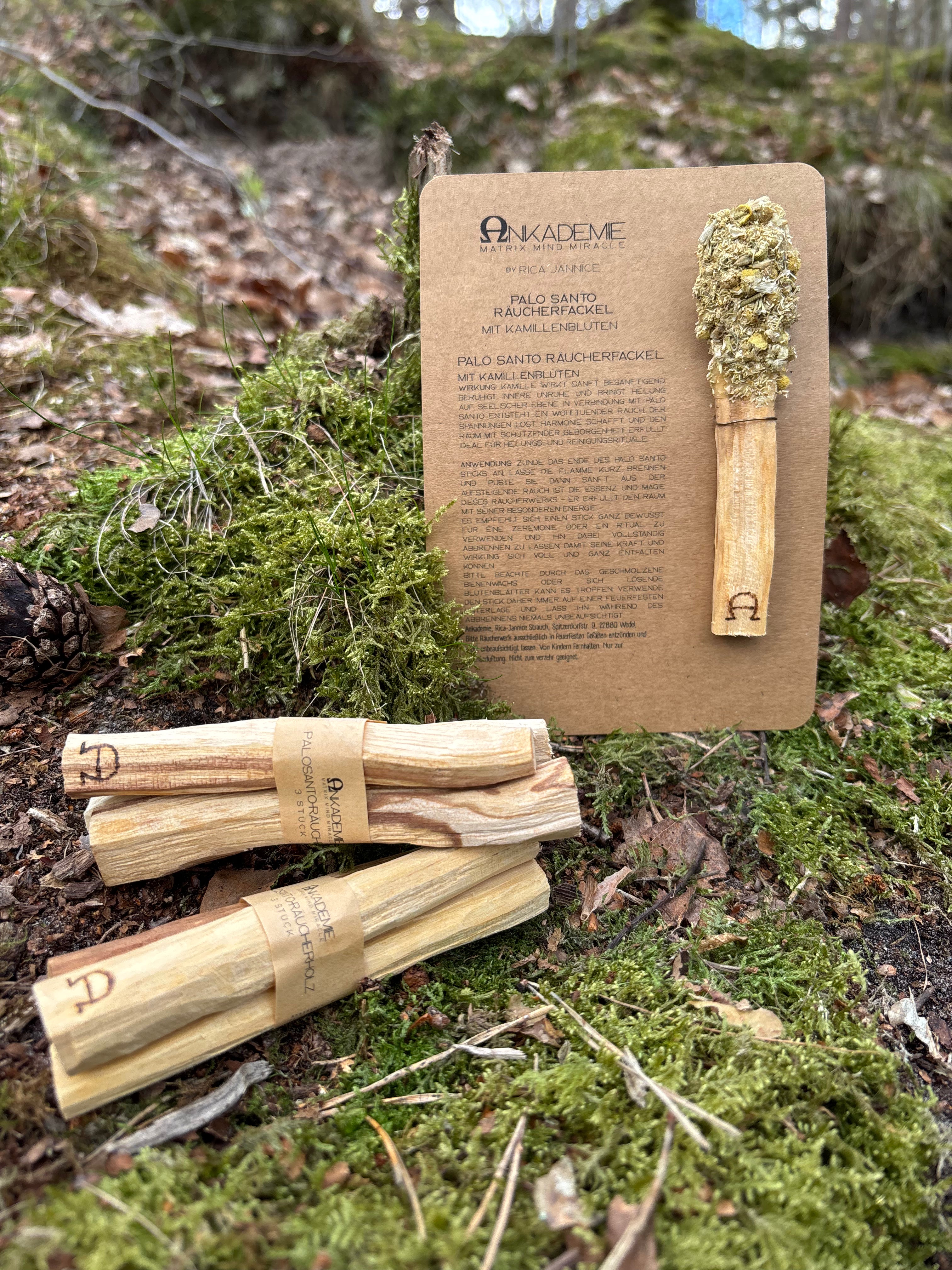 Palo Santo Fackel – Kamille · Sanftheit, Ruhe & Geborgenheit