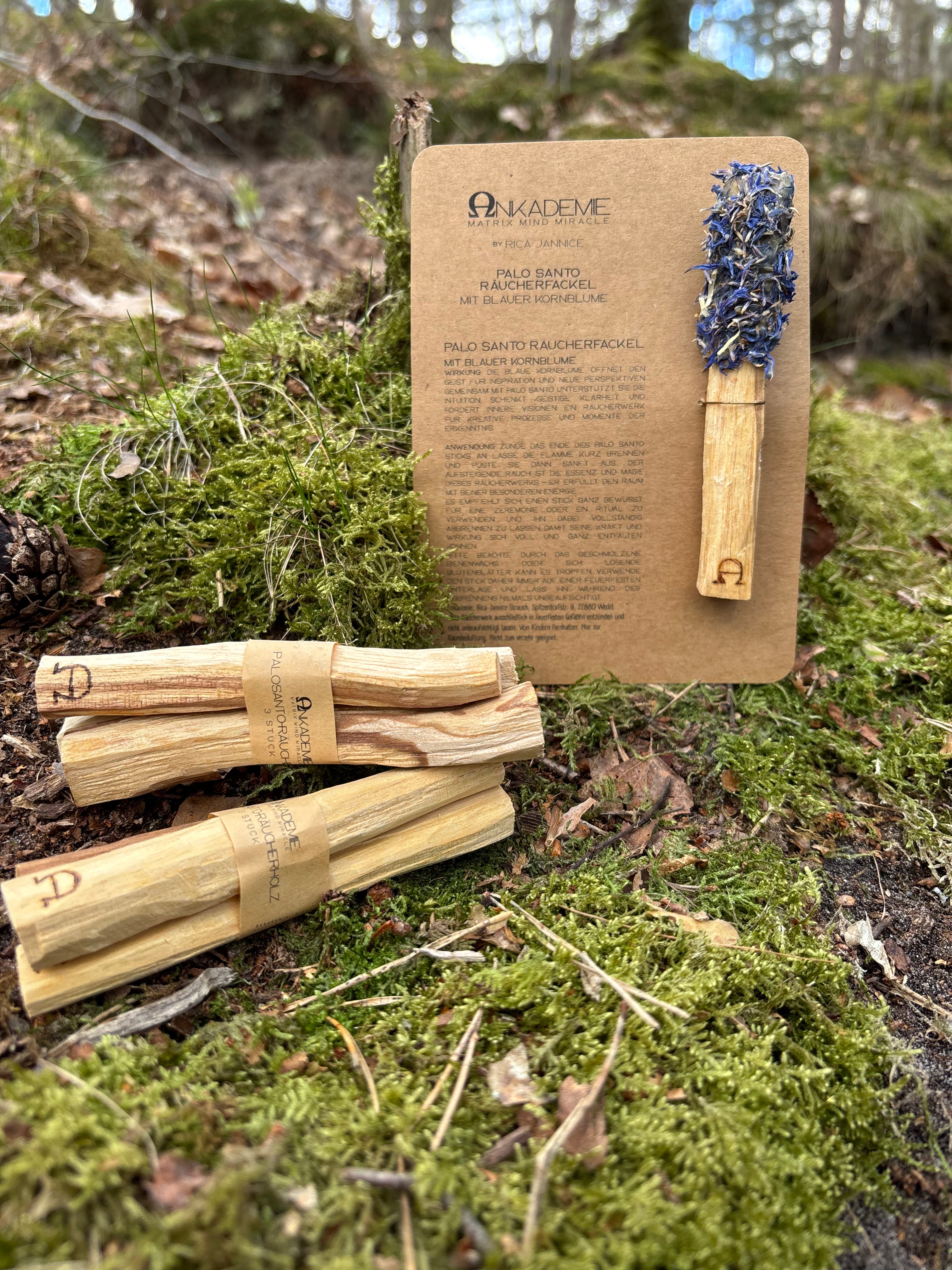 Palo Santo Fackel – Blaue Kornblume · Neue Perspektive & Inspiration