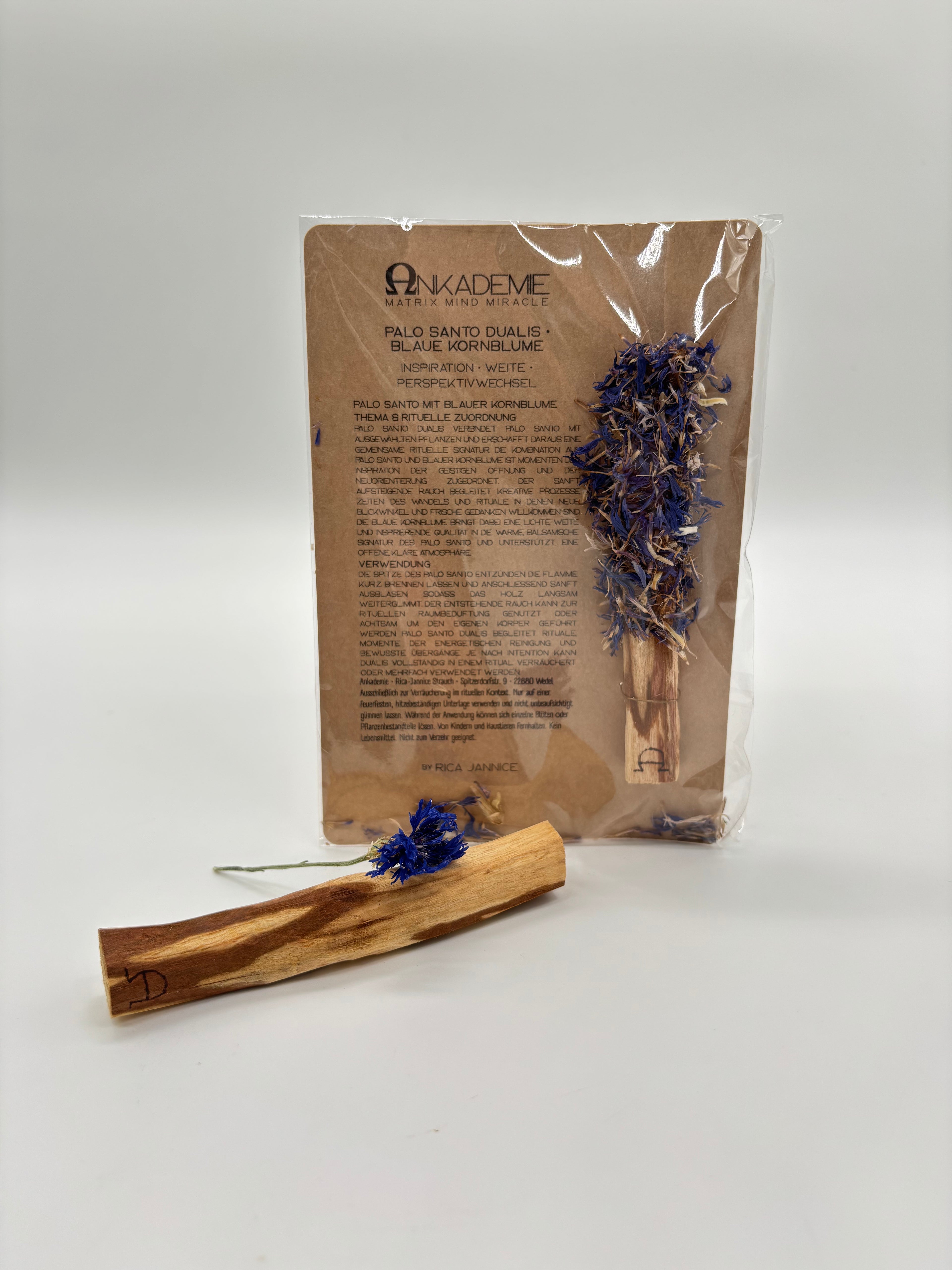 Palo Santo Dualis · Blaue Kornblume – Inspiration · Weite · Perspektivwechsel