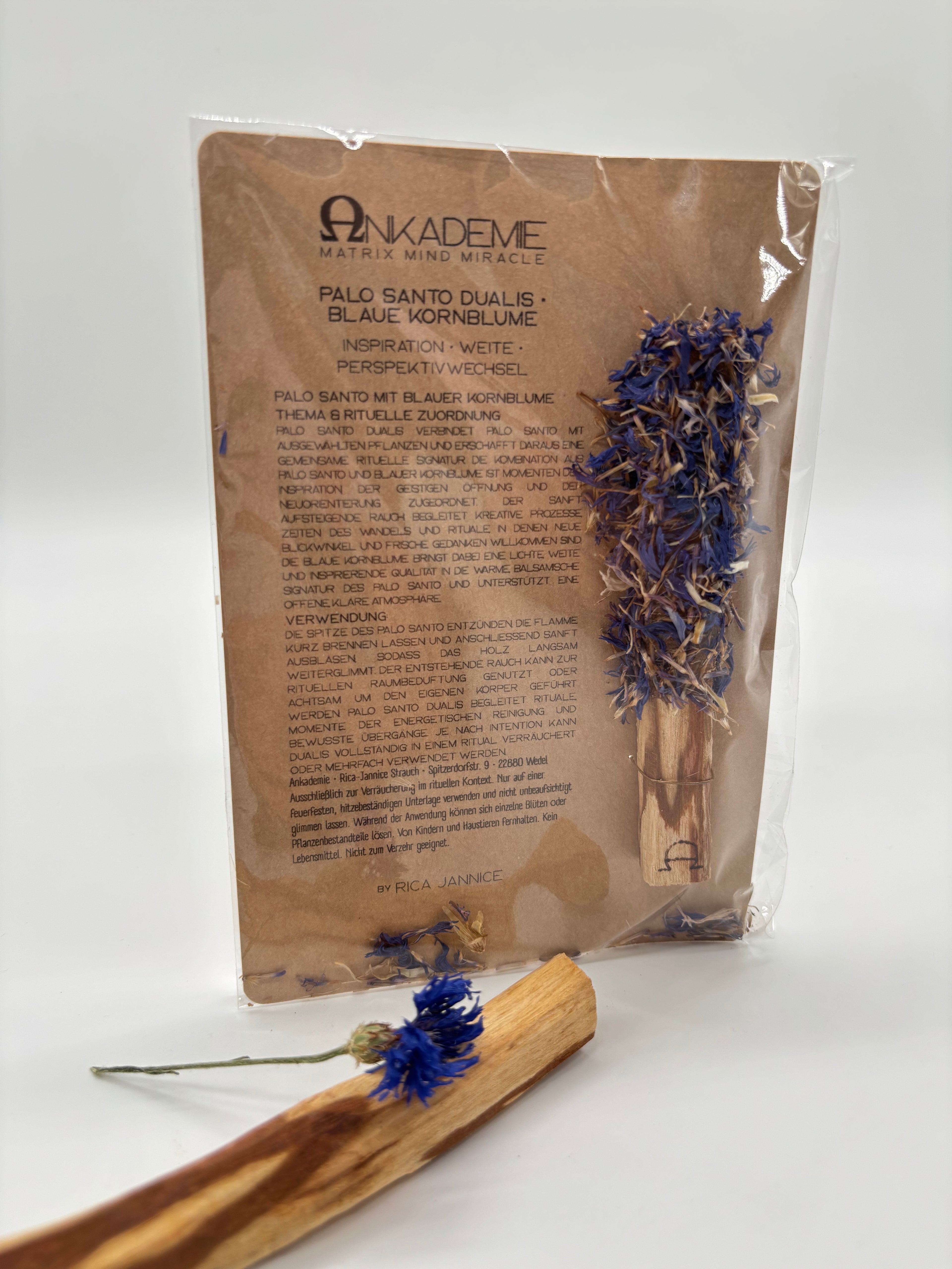 Palo Santo Dualis · Blaue Kornblume – Inspiration · Weite · Perspektivwechsel