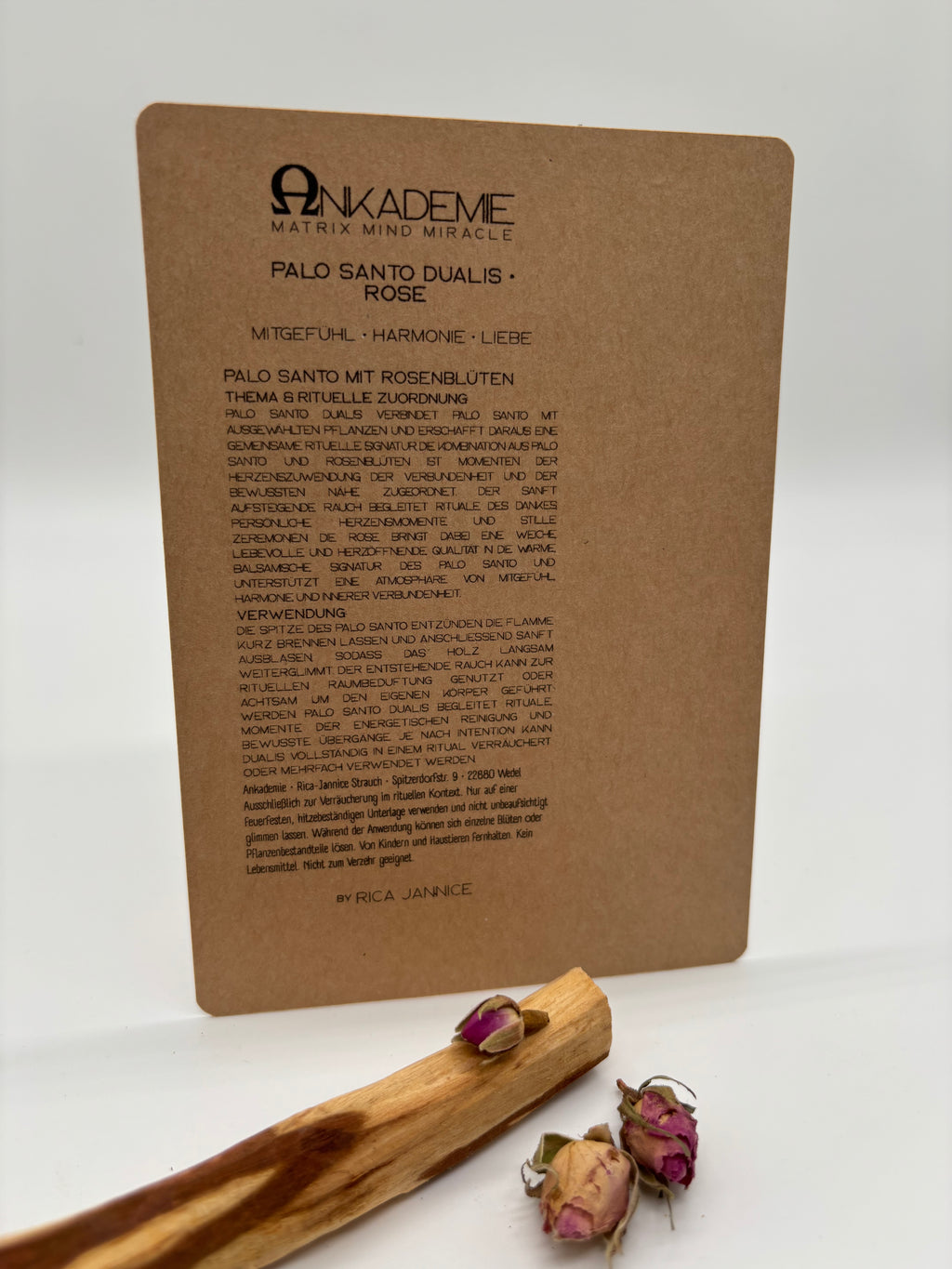 Palo Santo Dualis · Rose – Mitgefühl · Harmonie · Liebe